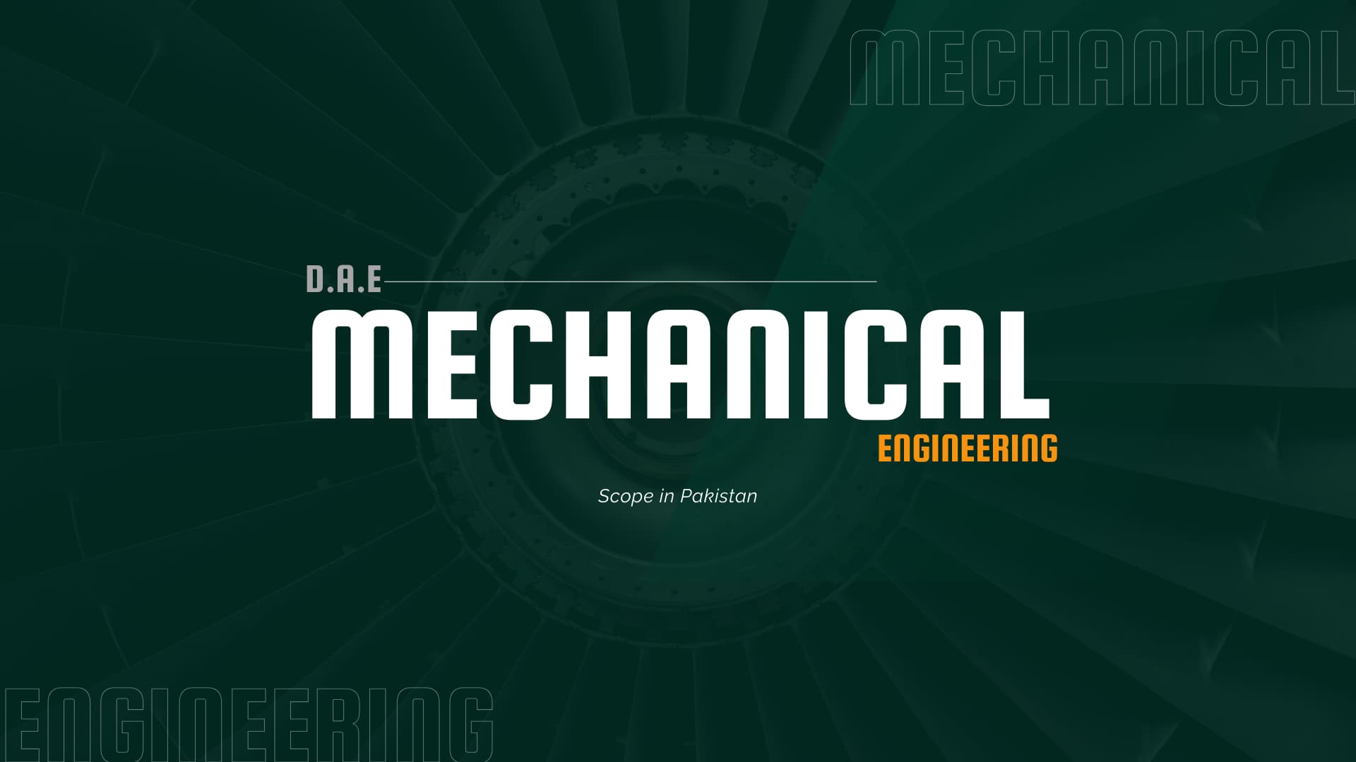 DAE Mechanical Engineering Scope Banner