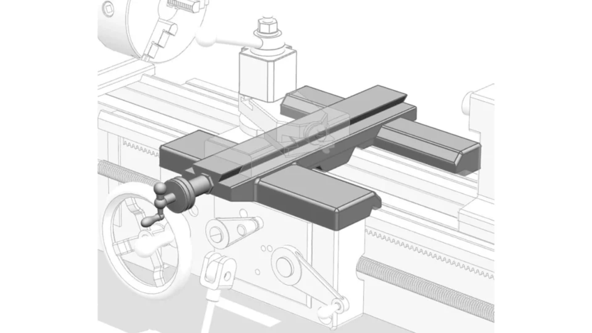 Lathe machine carriage
