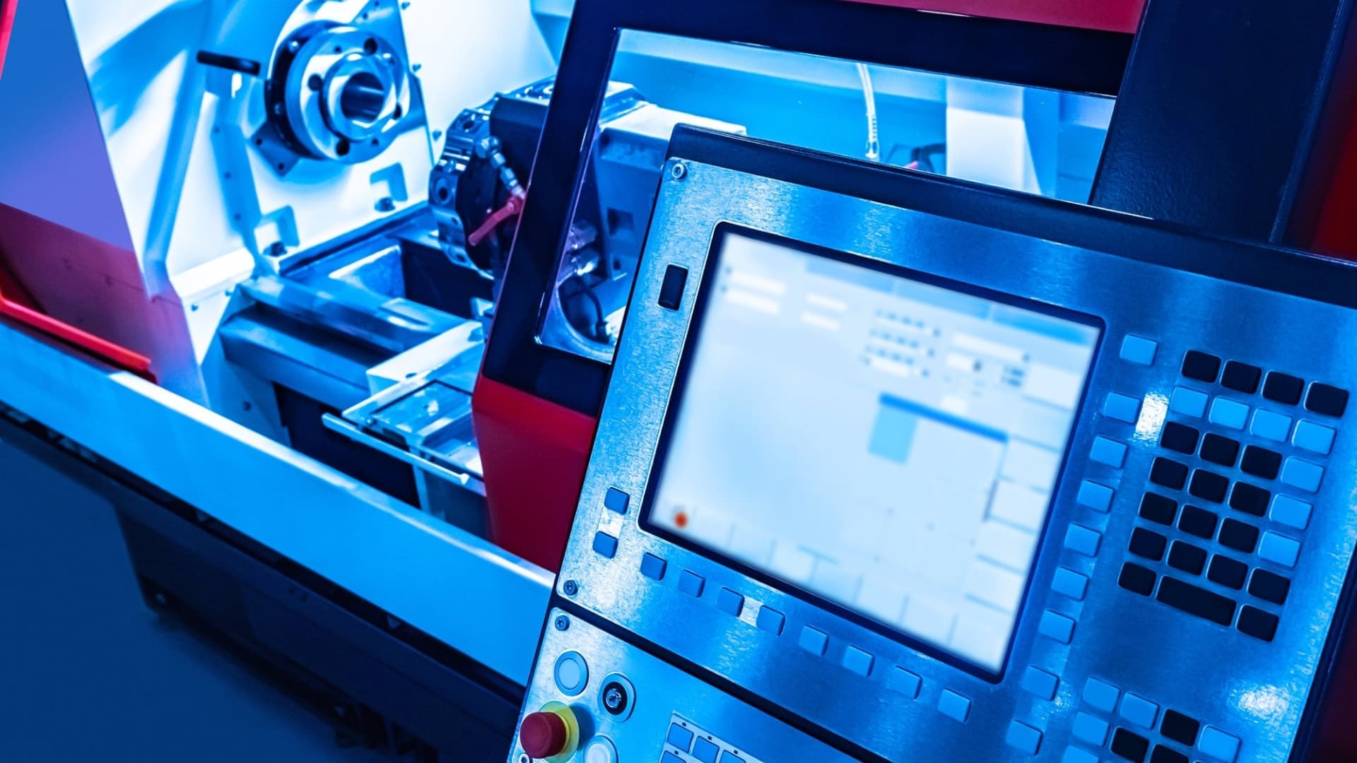 DAE Mechanical student learning CNC programming