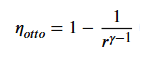 formula for Otto cycle